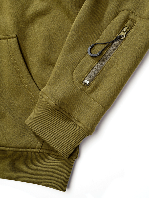 Sweat-shirt zippé à capuche  de Brandit - Tactical - Veste - S à XXL - pour Homme - olive - Brandit - View 2