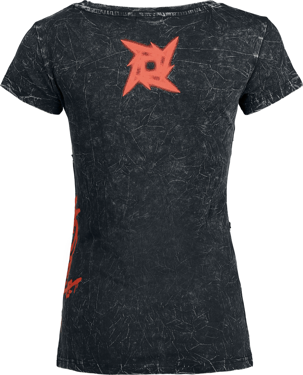 T-Shirt Manches courtes  de Metallica - S à XXL - pour Femme - gris foncé - metallica - View 2