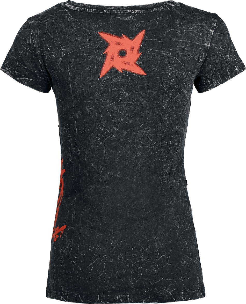 T-Shirt Manches courtes  de Metallica - S à XXL - pour Femme - gris foncé - metallica - View 2