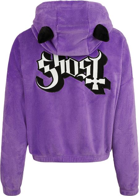 Sweat-shirt zippé à capuche  de Ghost - Sweat Zippé Ghost - Collection Signature EMP - S à M - pour Femme - lilas - Ghost - View 2