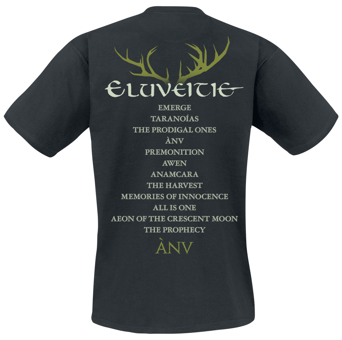 T-Shirt Manches courtes  de Eluveitie - Anv Cover - S à 3XL - pour Homme - noir - Eluveitie - View 2