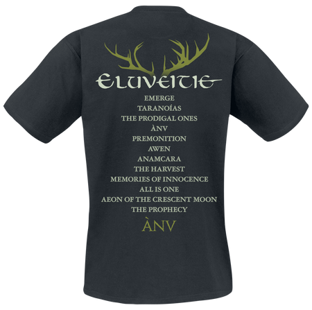 T-Shirt Manches courtes  de Eluveitie - Anv Cover - S à 3XL - pour Homme - noir - Eluveitie - View 2