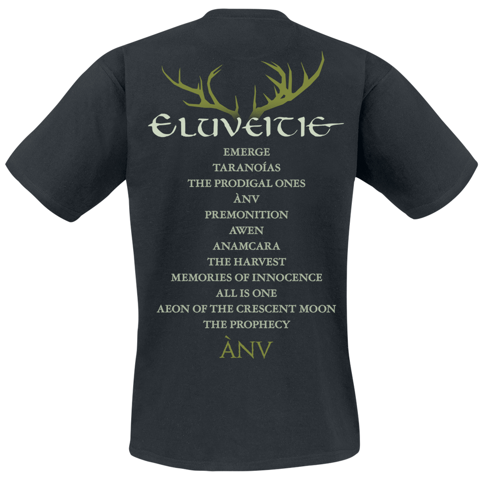 T-Shirt Manches courtes  de Eluveitie - Anv Cover - S à 3XL - pour Homme - noir - Eluveitie - View 2