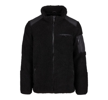 Veste mi-saison  de Brandit - Ramble Teddy - Veste Polaire - S à XXL - pour Homme - noir - Brandit