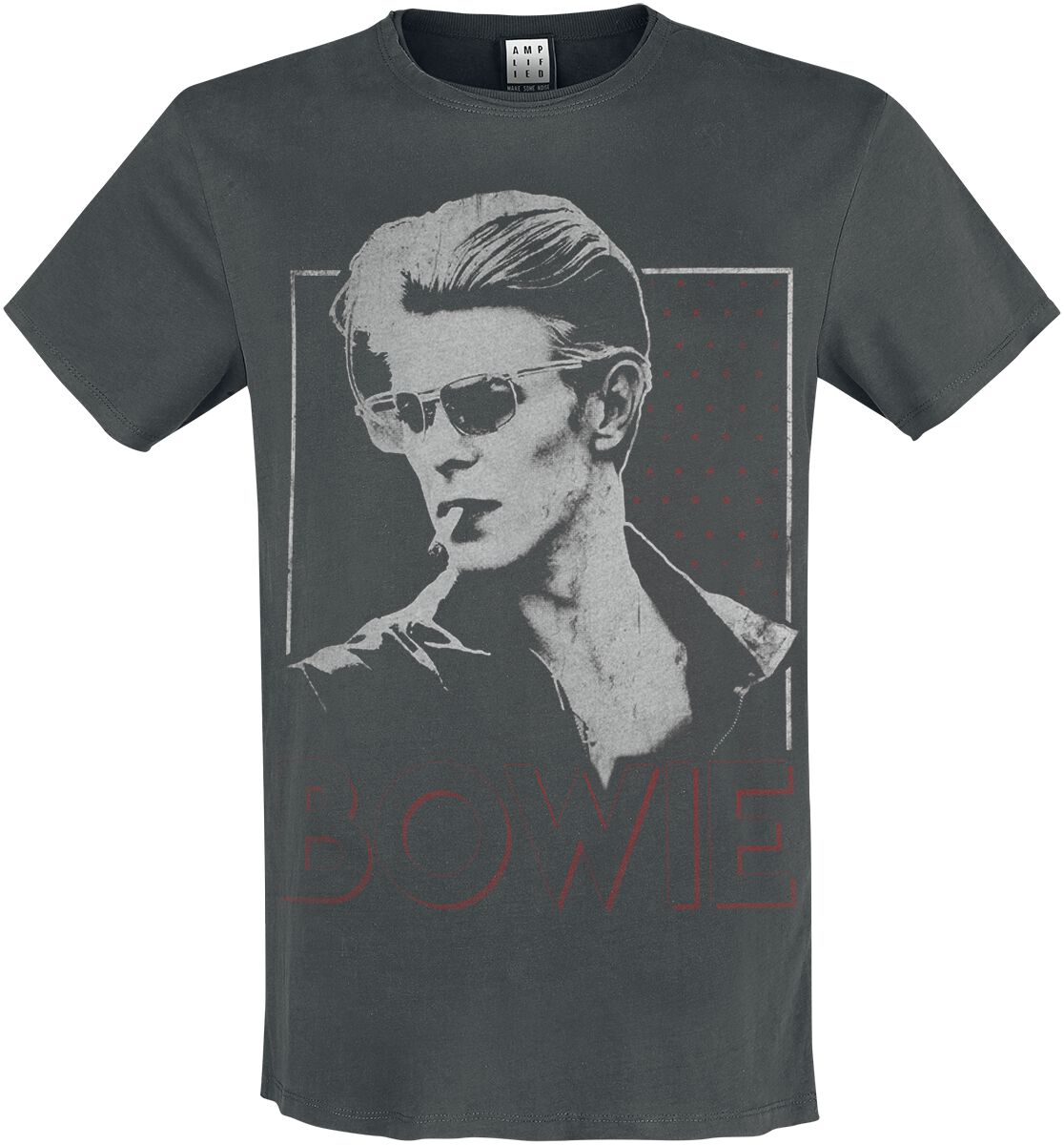 T-Shirt Manches courtes  de David Bowie - Amplified Collection - '80 Era - M à XXL - pour Homme - anthracite - David Bowie