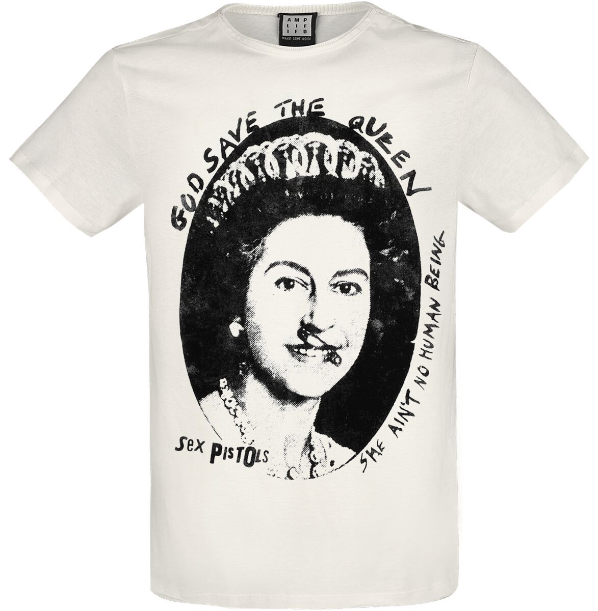 T-Shirt Manches courtes  de Sex Pistols - Amplified Collection - Good Save The Queen - S à 3XL - pour Homme - blanc cassé - Sex Pistols