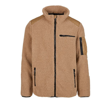 Veste mi-saison  de Brandit - Ramble Teddy - Veste Polaire - S à XXL - pour Homme - camel - Brandit