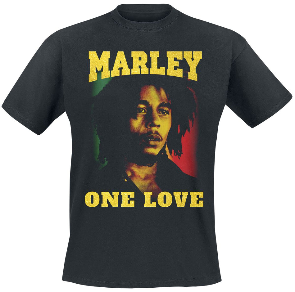 T-Shirt Manches courtes  de Bob Marley - One Love Classic - S à XL - pour Homme - noir - Bob Marley