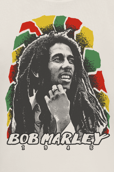 T-Shirt Manches courtes  de Bob Marley - Mosaic 1945 - S à XL - pour Homme - naturel - Bob Marley - View 2