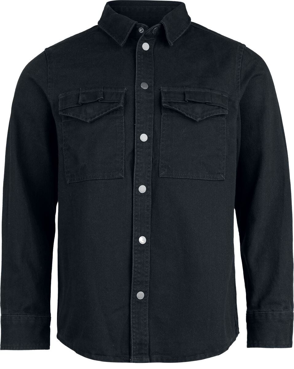 Chemise manches longues  de Brandit - Heavy Twill Shirt - S à 3XL - pour Homme - noir - Brandit