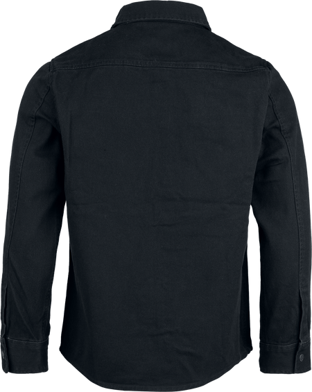 Chemise manches longues  de Brandit - Heavy Twill Shirt - S à XXL - pour Homme - noir - Brandit - View 2