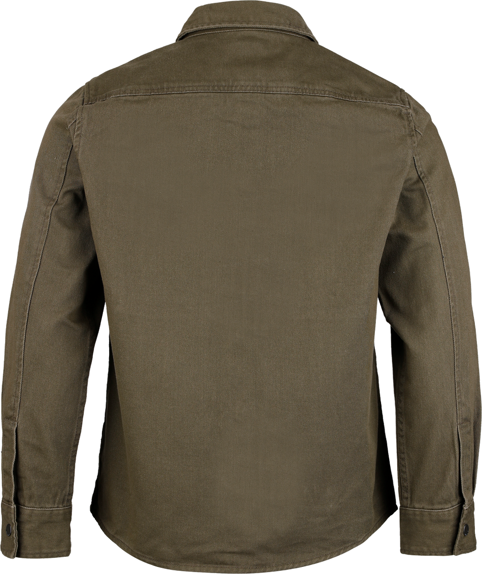 Chemise manches longues  de Brandit - Heavy Twill Shirt - S à M - pour Homme - olive - Brandit - View 2