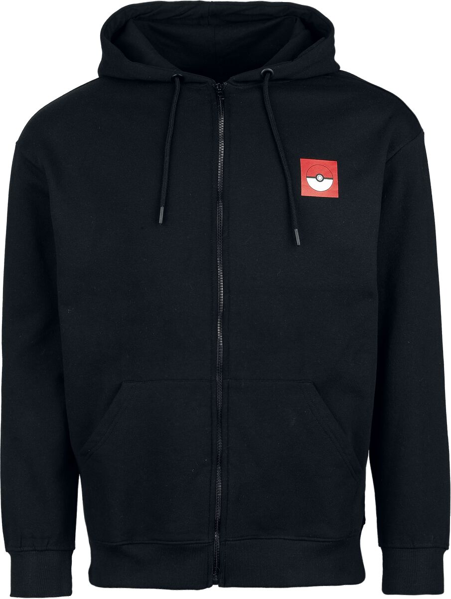 Sweat-shirt à capuche Gaming de Pokémon - Kicklee - S à XXL - pour Homme - noir - Pokémon