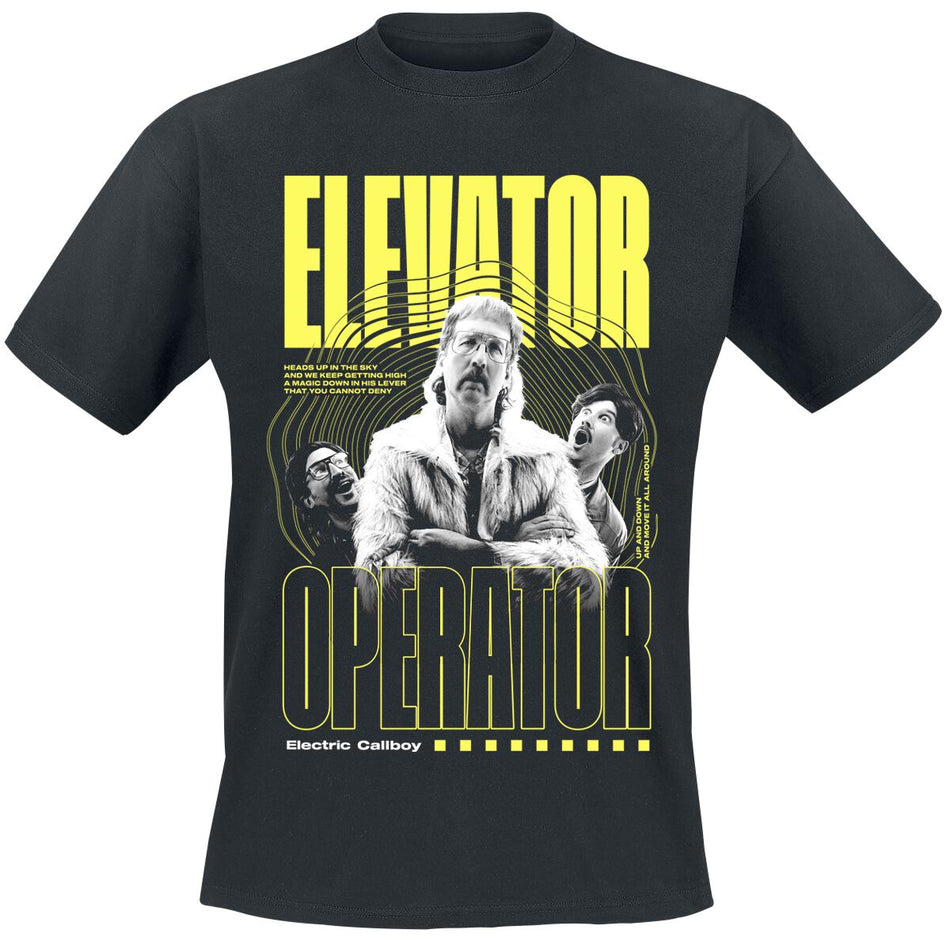 T-Shirt Manches courtes  de Electric Callboy - Elevator Operator - S à 4XL - pour Homme - noir - Electric Callboy