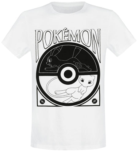 T-Shirt Manches courtes Gaming de Pokémon - Pokéball Balance - S à XXL - pour Homme - blanc - Pokémon
