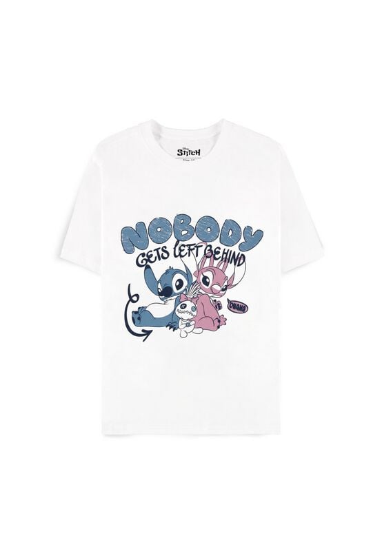 T-Shirt Manches courtes  de Lilo & Stitch - Nobody Gets Left Behind - S à XXL - pour Femme - blanc - Lilo & Stitch
