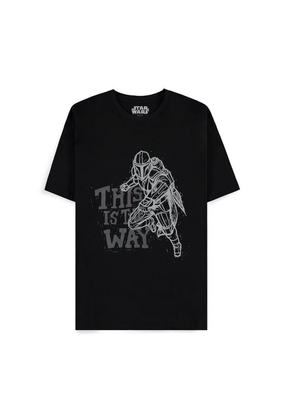 T-Shirt Manches courtes  de Star Wars - The Mandalorian - S à XXL - pour Homme - noir - Star Wars