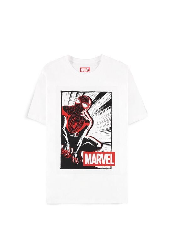 T-Shirt Manches courtes  de Spider-Man - Marvel Logo - S à XXL - pour Homme - blanc - Spider-Man