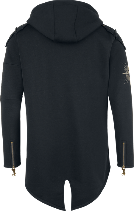 Sweat-shirt zippé à capuche  de Ghost - Sweat Zippé Ghost - Collection Signature EMP - S à XXL - pour Homme - noir - Ghost - View 2