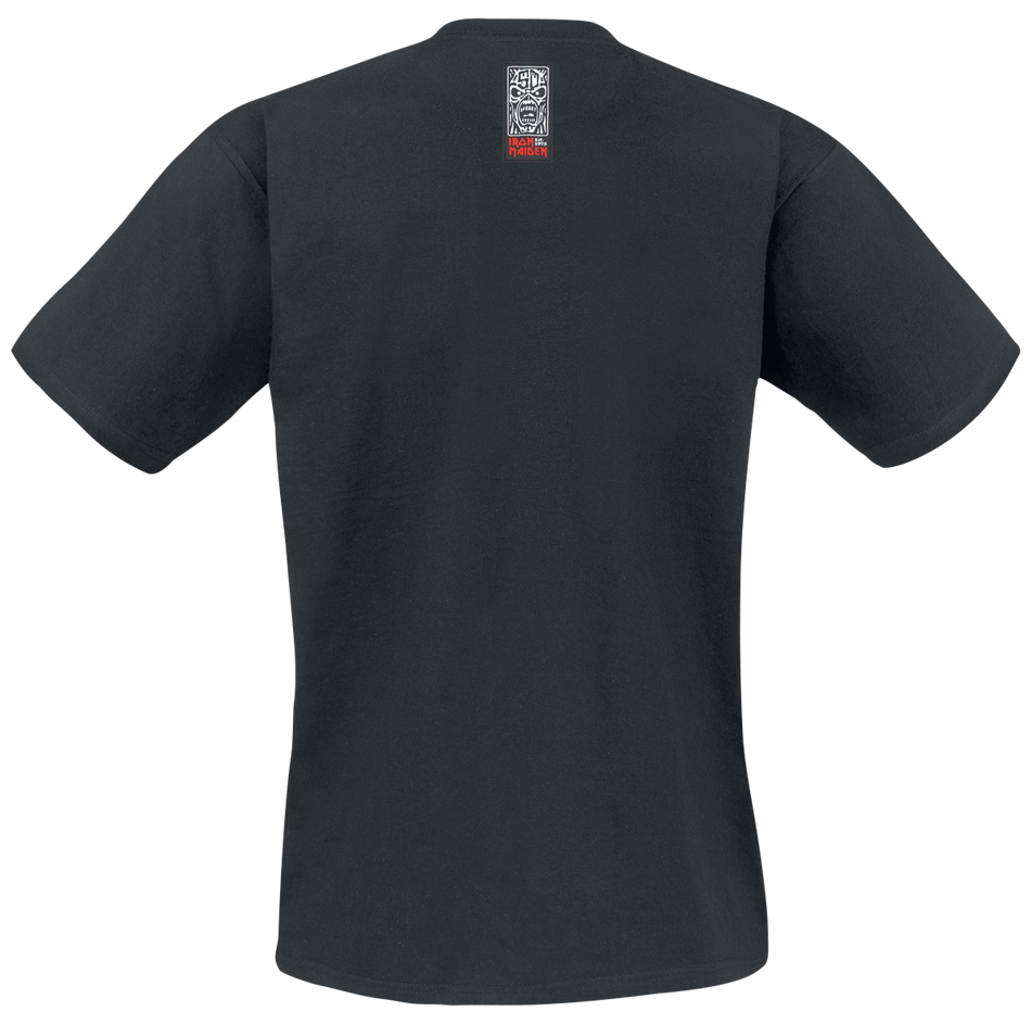 T-Shirt Manches courtes  de Iron Maiden - Axe Eddie Circle - S à 4XL - pour Homme - noir - Iron Maiden - View 2