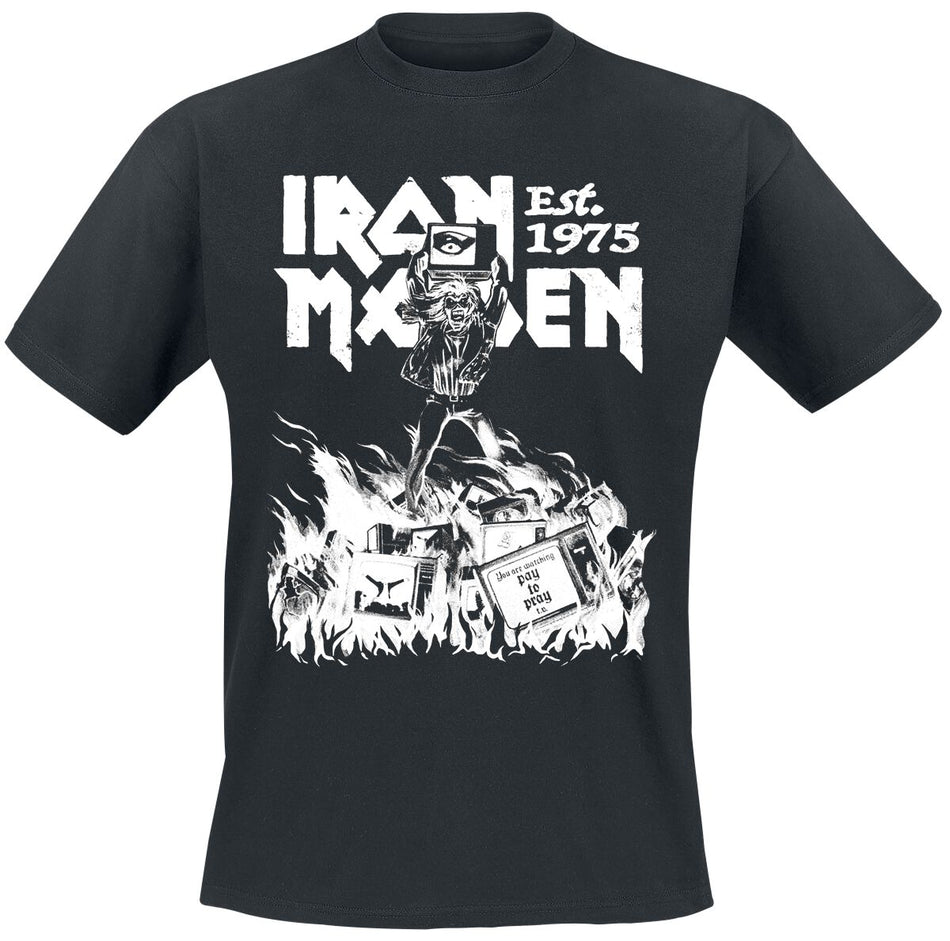 T-Shirt Manches courtes  de Iron Maiden - Holy Smoke - S à 4XL - pour Homme - noir - Iron Maiden