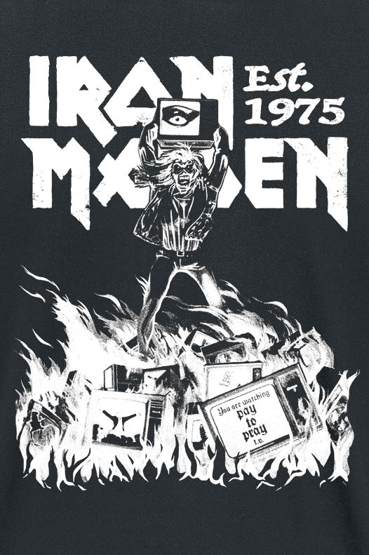 T-Shirt Manches courtes  de Iron Maiden - Holy Smoke - S à 4XL - pour Homme - noir - Iron Maiden - View 2