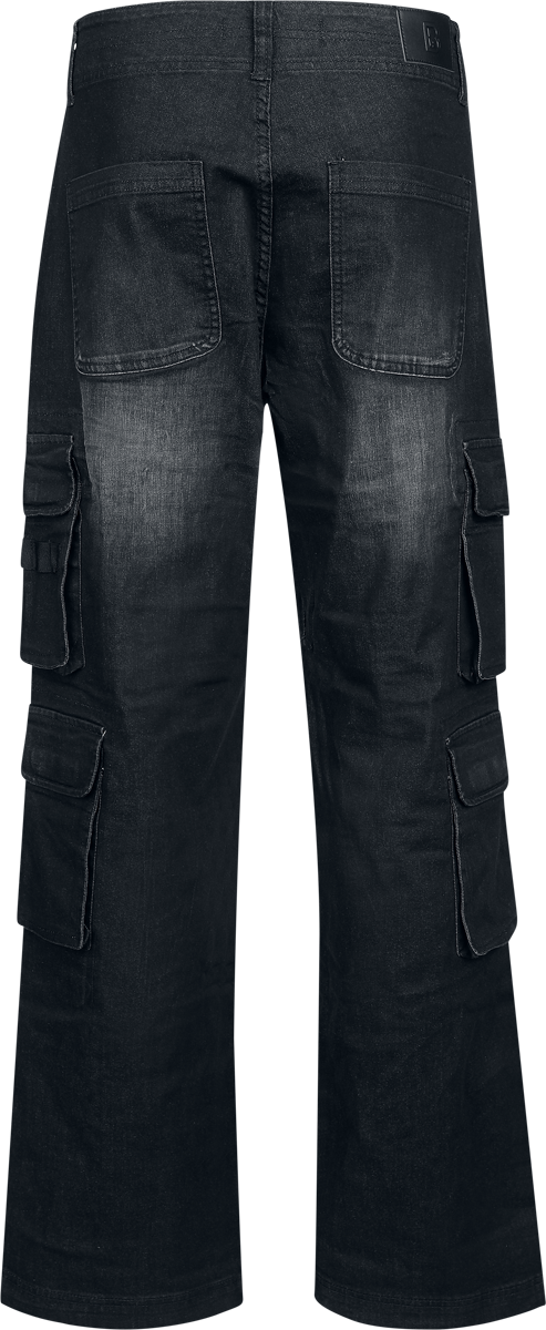 Pantalon Cargo  de Brandit - Denim - Pantalon Cargo - W32L34 à W34L34 - pour Homme - noir - Brandit - View 2