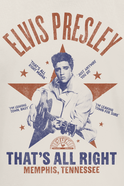 T-Shirt Manches courtes  de Elvis Presley - That's All Right - S à 3XL - pour Homme - naturel - Elvis Presley - View 2