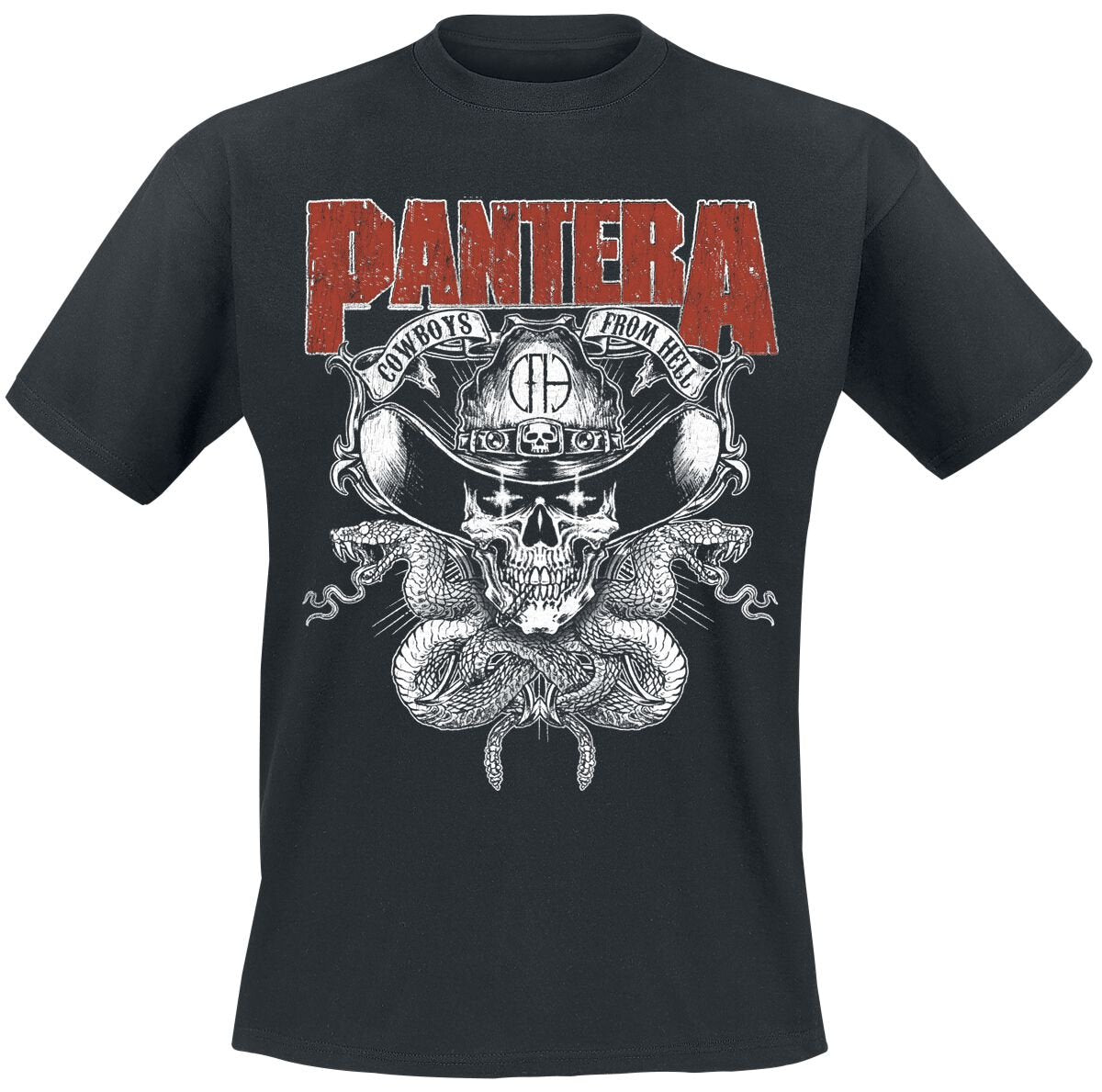 T-Shirt Manches courtes  de Pantera - CFH Texas Skull - S à 3XL - pour Homme - noir - Pantera