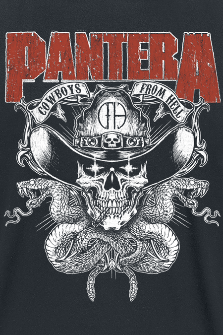 T-Shirt Manches courtes  de Pantera - CFH Texas Skull - S à 3XL - pour Homme - noir - Pantera - View 2