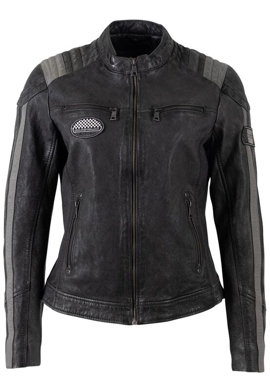 Veste en cuir  de Mauritius - MWSpeeda - S à XXL - pour Femme - noir - Mauritius