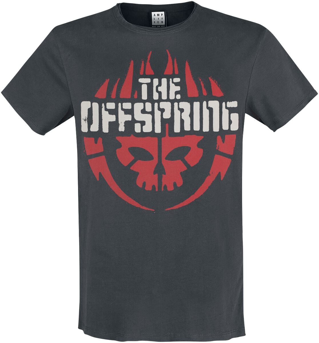 T-Shirt Manches courtes  de The Offspring - Amplified Collection - Skull Logo - S à 3XL - pour Homme - anthracite - The Offspring