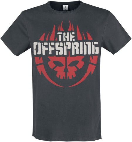 T-Shirt Manches courtes  de The Offspring - Amplified Collection - Skull Logo - S à 3XL - pour Homme - anthracite - The Offspring