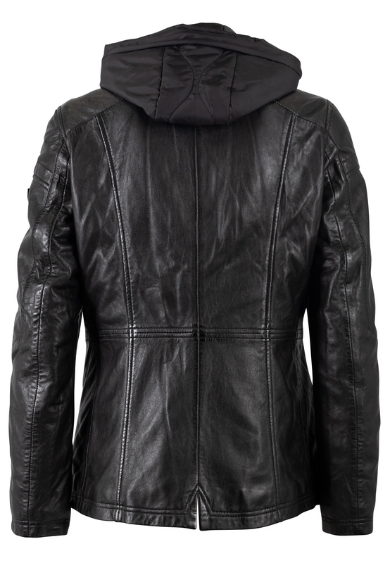 Veste en cuir  de Mauritius - MWTaja - S à XXL - pour Femme - noir - Mauritius - View 2