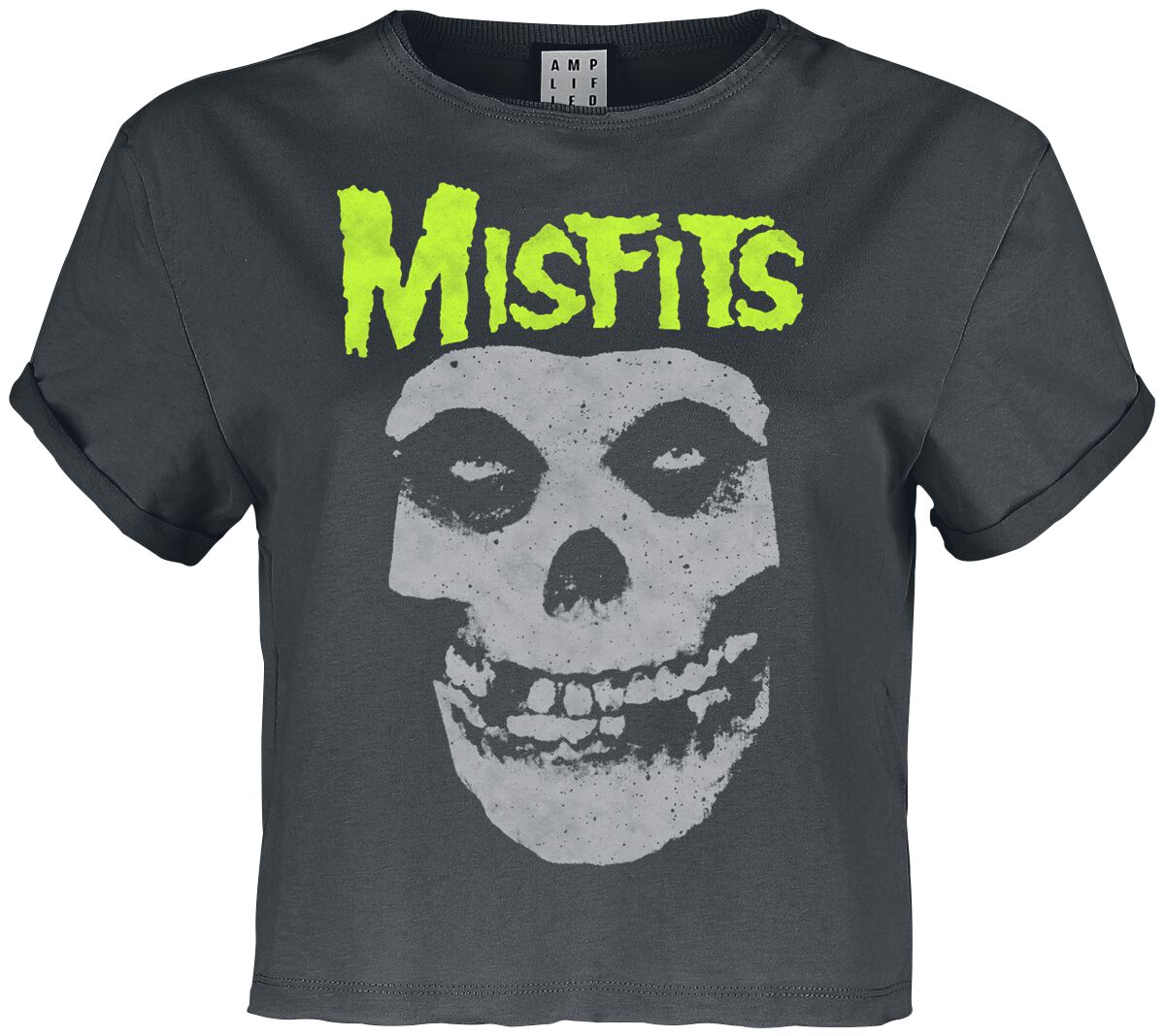 T-Shirt Manches courtes  de Misfits - Amplified Collection - Neon Skull - XS à XL - pour Femme - anthracite - Misfits