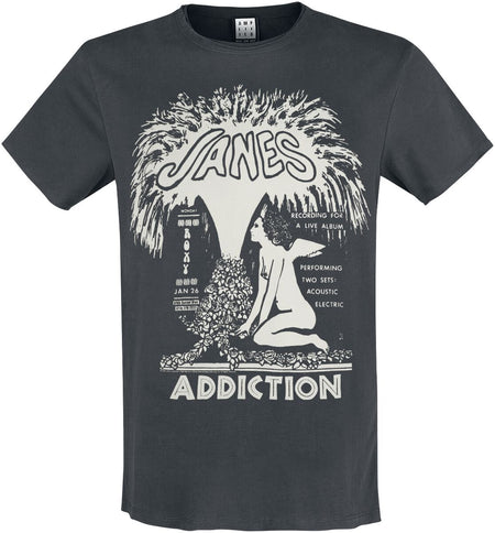 T-Shirt Manches courtes  de Janes Addiction - Amplified Collection - Angel Fountain - S à XXL - pour Homme - anthracite - Janes Addiction