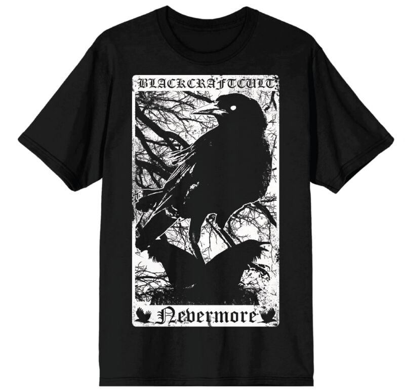 T-Shirt Manches courtes Gothic de Blackcraft Cult - nevermore tarot - T-Shirt Homme - M à XXL - pour Homme - noir - Blackcraft Cult