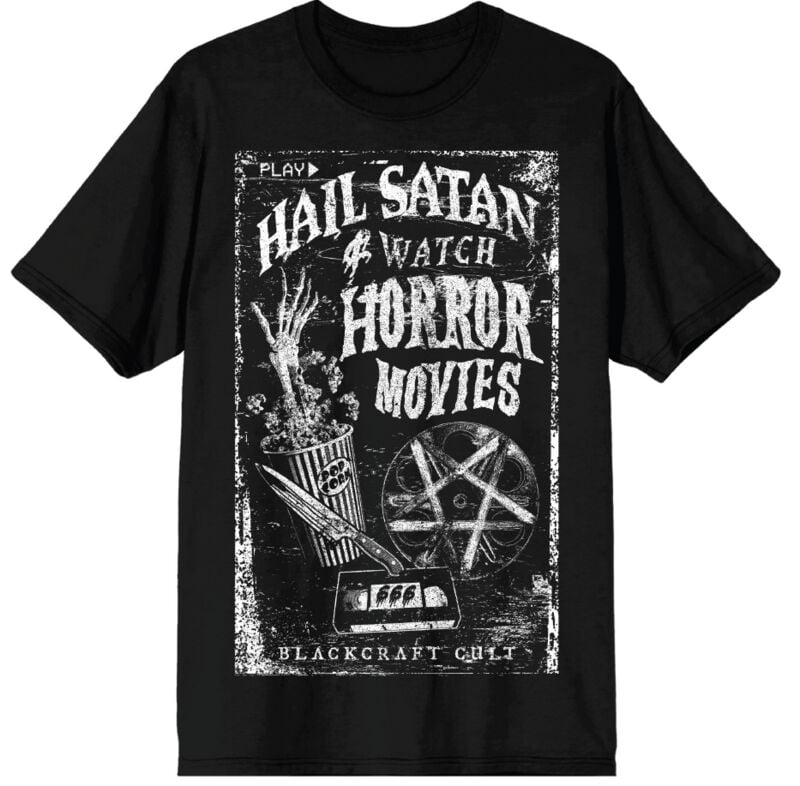 T-Shirt Manches courtes Gothic de Blackcraft Cult - VHS Horror - T-Shirt Homme - M à 4XL - pour Homme - noir - Blackcraft Cult