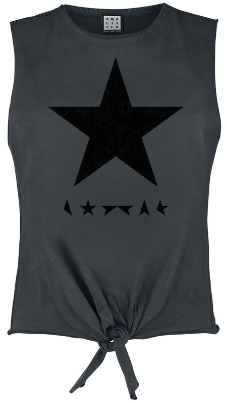 Top  de David Bowie - Amplified Collection - Black Star - S à L - pour Femme - anthracite - David Bowie