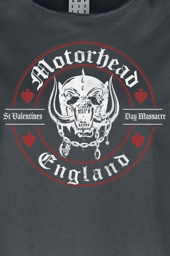 T-Shirt Manches courtes  de Motörhead - Amplified Collection - St. Valentines Day Massacre - S à XL - pour Femme - anthracite - Motörhead - View 2