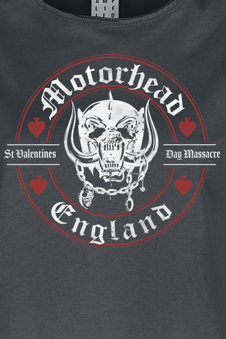 T-Shirt Manches courtes  de Motörhead - Amplified Collection - St. Valentines Day Massacre - S à XL - pour Femme - anthracite - Motörhead - View 2