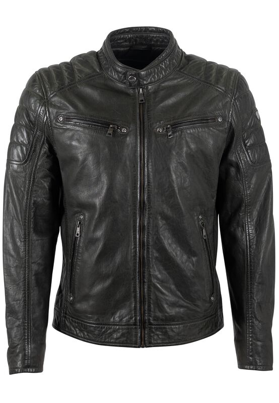 Veste en cuir  de Mauritius - MMDerry - S à 3XL - pour Homme - vert - Mauritius