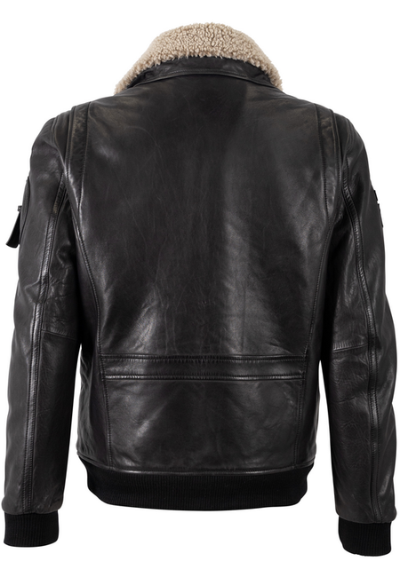 Veste en cuir  de Mauritius - MMStarpilot - S à XL - pour Homme - noir - Mauritius - View 2