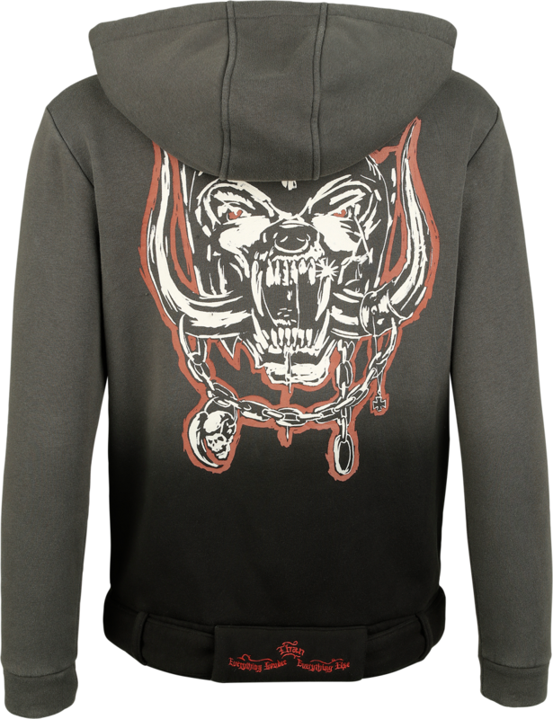 Sweat-shirt à capuche  de Motörhead - EMP Signature Collection - S à 3XL - pour Femme - gris/noir - Motörhead - View 2