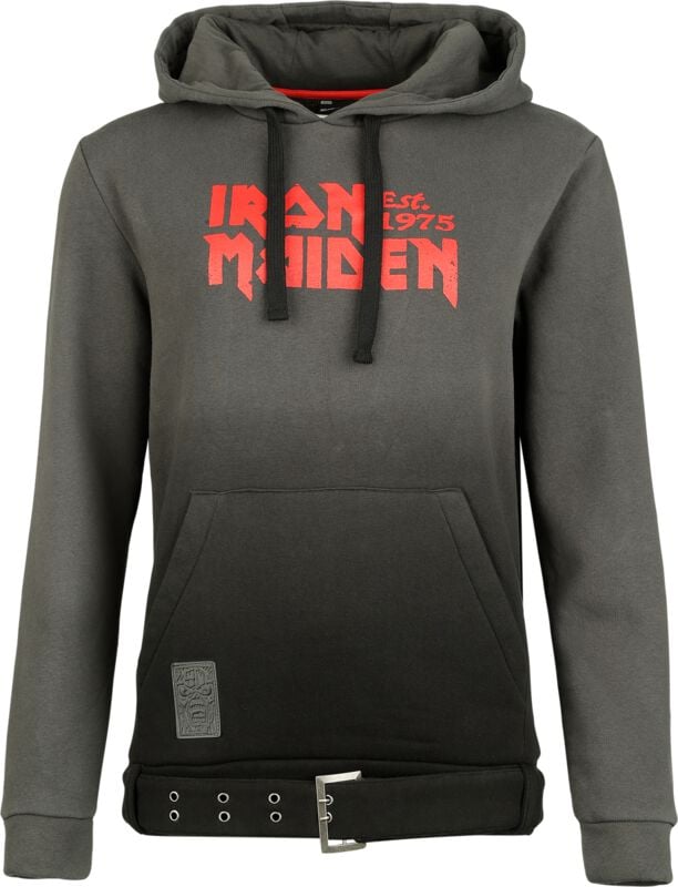 Sweat-shirt à capuche  de Iron Maiden - EMP Signature Collection - S à 3XL - pour Femme - gris/noir - Iron Maiden
