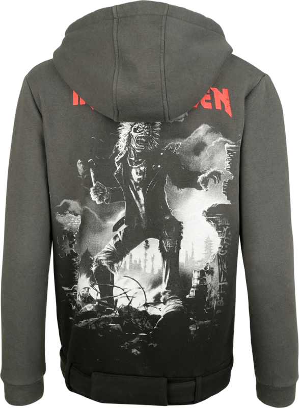 Sweat-shirt à capuche  de Iron Maiden - EMP Signature Collection - S à 3XL - pour Femme - gris/noir - Iron Maiden - View 2