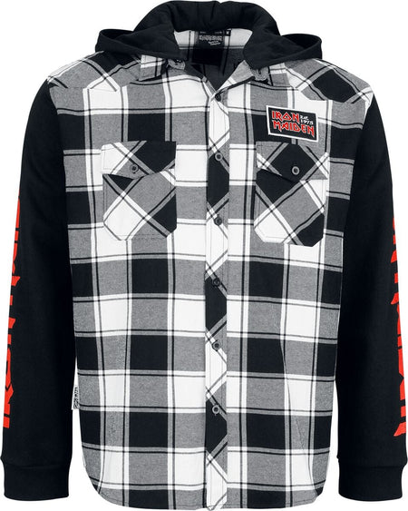 Chemise manches longues  de Iron Maiden - EMP Signature Collection - M - pour Homme - noir/blanc - Iron Maiden