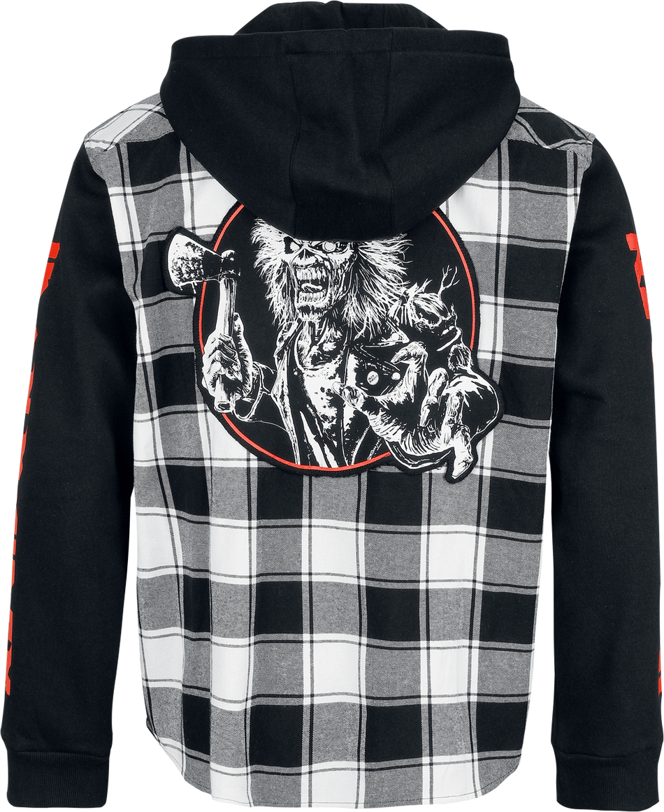 Chemise manches longues  de Iron Maiden - EMP Signature Collection - M à 3XL - pour Homme - noir/blanc - Iron Maiden - View 2
