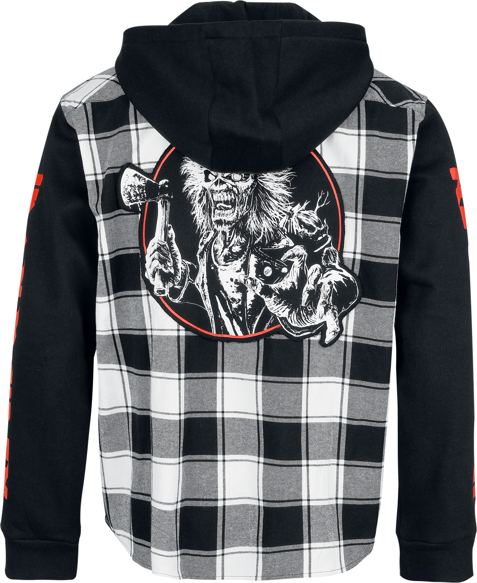 Chemise manches longues  de Iron Maiden - EMP Signature Collection - M à XXL - pour Homme - noir/blanc - Iron Maiden - View 2