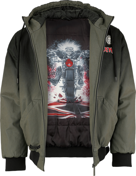 Veste d'hiver  de Iron Maiden - EMP Signature Collection - S à 3XL - pour Homme - gris/noir - Iron Maiden - View 2